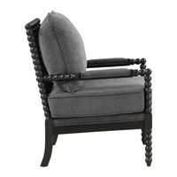 OSP Home Furnishings - Eliza Spindle Chair - Charcoal - Left View