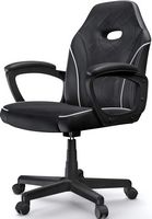 ACGAM - Slim Gaming Chair, Ergonomic Office Chair with Superior PVC Leather, 360° Swivel and Heig... - Left View
