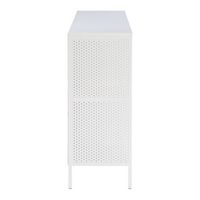 OSP Home Furnishings - Ace 8 Cube Bookcase/Storage - White - Left View