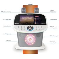 Singing Machine - Platinum Plus Wi-Fi Karaoke Machine, Music Streaming Apps, Bluetooth, 22 Voice ... - Left View
