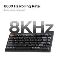 Keychron - V5 Ultra 8k 96% Custom Red Switch Mechanical Gaming Keyboard with Programmable ZMK Lau... - Left View
