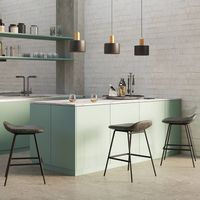Simpli Home - Dafney Counter Height Stool (Set of 2) - Distressed Charcoal Grey - Left View