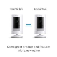 Ring - 2-Pack Outdoor Cam (Stick Up Cam) Indoor/Outdoor Wire Free 1080p Security Camera - White - Left View