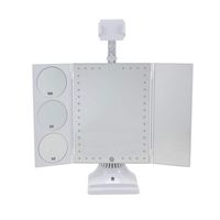 Glo-Tech - Bluetooth Selfie Mirror - White - Left View