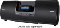 SiriusXM - SD2 Portable Speaker Dock - Black - Left View