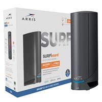 ARRIS - SURFboard DOCSIS 3.1 Cable Modem & Wi-Fi 6 Router Combo - Black - Left View