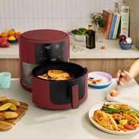 bella PRO - SmartCrisp 8-qt. Touchscreen Air Fryer - Brick - Left View