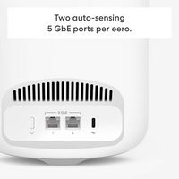 eero Pro 7 Tri-band Mesh Wifi System (2-Pack) - White - Left View