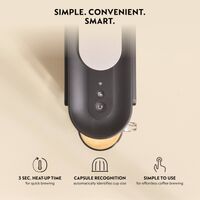 Nespresso - Vertuo UP Espresso Machine Bundle by Breville - Black - Left View