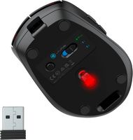 JLab - Go Charge Wireless Scroll Mouse - Wireless - Black - Left View