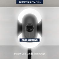 Chamberlain - 1-1/4 HP LED Quiet Belt Drive Video Smart Garage Door Opener - Black - Left View