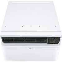 LG - 23,500 BTU DUAL Inverter 230V Smart Window Air Conditioner - White - Left View