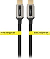 Rocketfish™ - 100' 4K UltraHD In-Wall Rated Fiber Optic HDMI Cable with HDR Support - Black - Left View