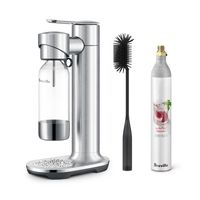 Breville - the InFizz Aqua Bundle w/CO2 - Brushed Stainless Steel - Left View