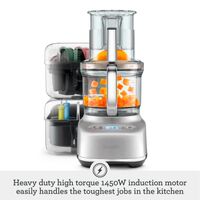 Breville - the Paradice 16-Cup Food Processor - Brushed Stainless Steel - Left View