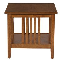 OSP Home Furnishings - Sierra Mission End Table - Ash Finish - Left View