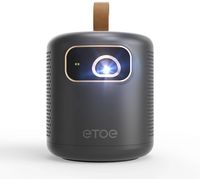 ETOE - Dolphin DLP Projector, 1080P 500 ANSI Lumens, Google TV with Licensed Netflix, Dolby Atmos... - Left View