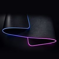 Turtle Beach - Sense AIMO XXL Ultra-Wide RGB Illumination Gaming Mousepad - Black - Left View