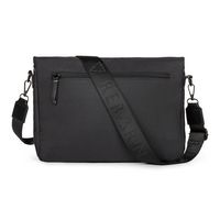 Bugatti - Reborn Collection - Convertible Crossbody to a Waist Bag- RPET Polyester - Black - Left View