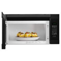 Amana - 1.6 Cu. Ft. Over-the-Range Microwave - Black - Left View