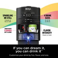 Ninja - Thirsti Sparkling & Still Drink System, Personalize Flavor & Size with Bonus Water Reserv... - Left View