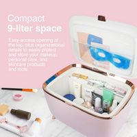 Cooluli Glam 9L Mini Skincare Fridge - White - Left View