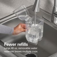 Hamilton Beach - The Scoop Single-Serve Coffee Maker with Removable Reservoir - Black - Left View