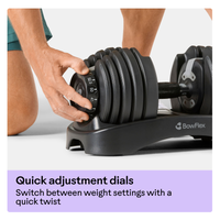 BowFlex - Results Series 552 SelectTech Dumbbell Pair - Black - Left View