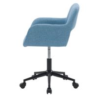 CorLiving - Marlowe Upholstered Task Chair - Light Blue - Left View