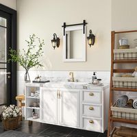 LOVMOR - Rectangle Framed Wall Bathroom Vanity Mirror Accent Mirror - 18