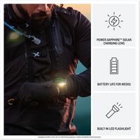 Garmin - fēnix 8 Solar Sapphire GPS Smartwatch 51mm Fiber-reinforced polymer - Titanium - Left View