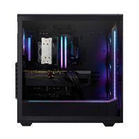 iBUYPOWER - Slate Gaming Desktop PC - AMD Ryzen 7 8700F, AMD Radeon RX 9060XT 8GB, 32GB DDR5 RGB,... - Left View