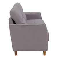 CorLiving - Georgia 3-Seat Fabric Upholstered Sofa - Light Grey - Left View