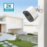 Swann - EVO 2K WiFi Security Camera, Weatherproof Outdoor, Color Night Vision, Motion Detect, Two... - Left View