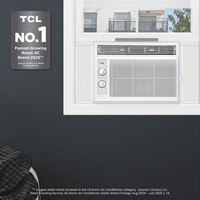 TCL - 150 Sq. Ft. 5,000 BTU Window Air Conditioner with Mechanical Controls - White - Left View