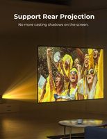 Aurzen - 120 inch Portable Projection Screen, 16:9 4K HD Wrinkle-Free Double-Sided for Indoor/Out... - Left View