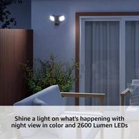 Blink - Wired Floodlight Camera - Smart security camera, 2600 lumens, HD live view, enhanced moti... - Left View