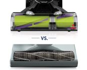 BISSELL - Pet Hair Eraser Turbo Rewind Upright Vacuum - Cobalt Blue and Electric Green - Left View