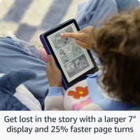 Amazon - Kindle Paperwhite Kids (16 GB) - 2024 - Starfish - Left View