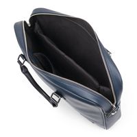Bugatti - Contrast collection - Briefcase - Navy - Left View