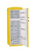 Unique Appliances - Classic Retro 11 cu.ft. Top Freezer Refrigerator - Canary Yellow - Left View
