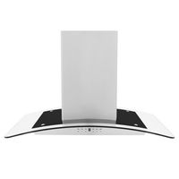 ZLINE - 30 inches - Externally Vented - Island Range Hood - Stainless Steel - Left View