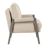 OSP Home Furnishings - Amari Wood Frame Armchair - Linen - Left View