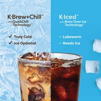 Keurig - K-Brew + Chill Iced or Hot K-Cup Coffee Maker with MultiStream and QuickChill Technology... - Left View