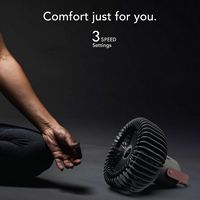 Vornado - Fly Move Rechargeable Fan - Black - Left View