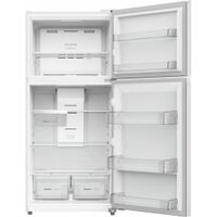 Frigidaire - 19 Cu. Ft. Garage Ready Top Freezer Refrigerator - White - Left View