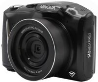 Minolta - MND55 4K Video 64.0 Megapixel Digital Camera with WiFi - Black - Left View