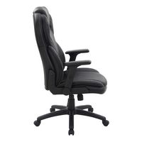 Office Star Products - Exec Bonded Lthr Office Chair - Black - Left View