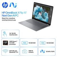 HP - OmniBook X Flip 2-in-1 - Copilot+ PC - 16