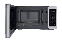 Sharp - 1.1 cu ft Countertop Microwave With Sensor Cooking - Stainless Steel - Left View